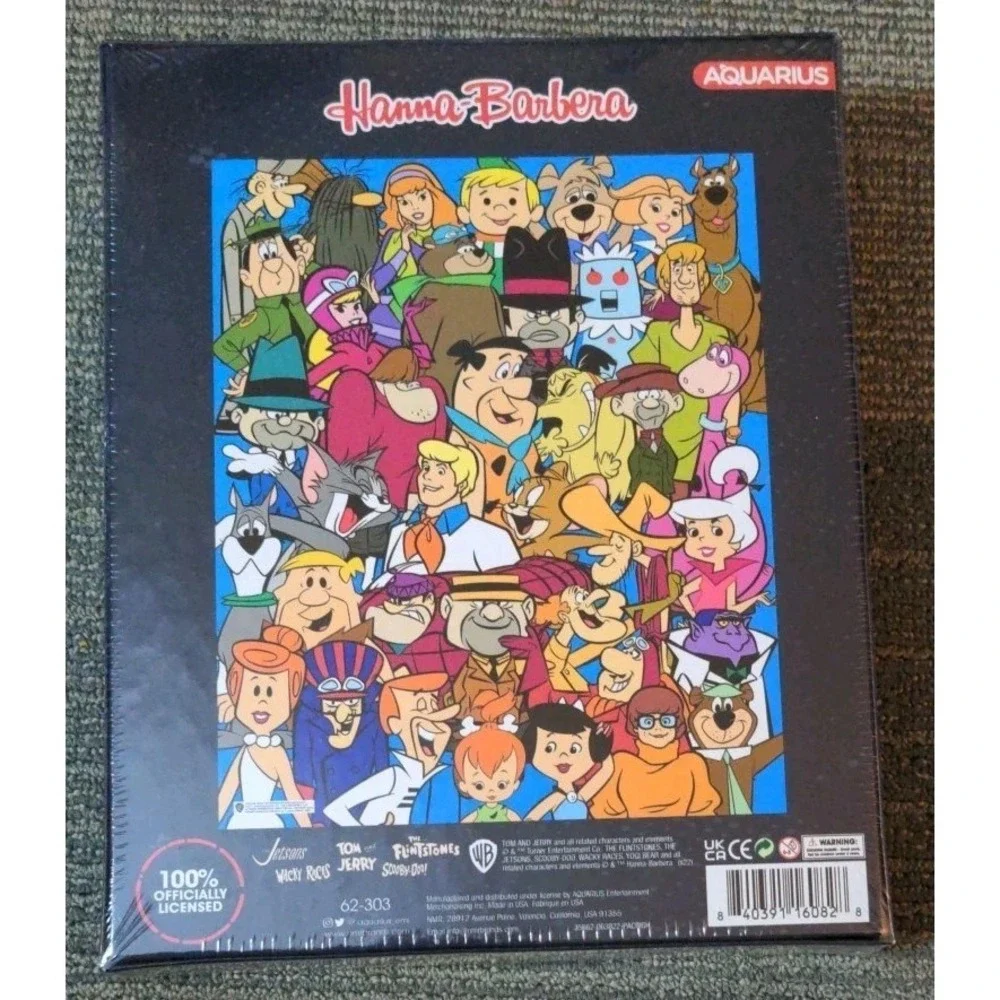 NEW Aquarius Hanna Barbera 500PC Puzzle The‎ Flinstones Scooby Jetsons Kidcore